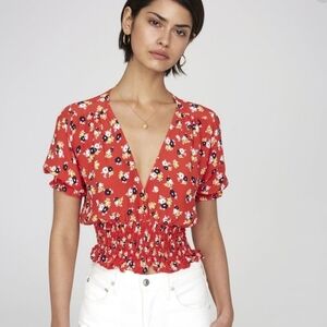 🌸 Faithful‎ the Brand | Floral Crop Wrap top 4